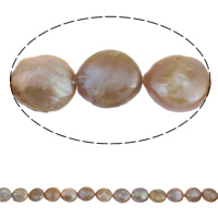 Barock kultivierten Süßwassersee Perlen, Natürliche kultivierte Süßwasserperlen, violett, 13-14mm, Bohrung:ca. 1mm, verkauft per ca. 16 ZollInch Strang