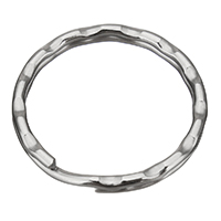 Ruostumaton teräs Split Ring, alkuperäinen väri, 25x3mm, Reikä:N. 21.2mm, 400PC/laukku, Myymät laukku