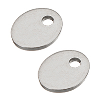 Stainless Steel Extender Chain Drop, Flat Round, original color, 7x8.50x1mm, Hole:Approx 1.9mm, 900PCs/Bag, Sold By Bag