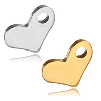 Stainless Steel Extender Chain Drop Heart plated Approx 1.8mm Sold By Bag