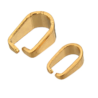Stainless Steel Snap on Bail, gold color plated, different size for choice, 400PCs/Bag, Sold By Bag