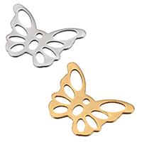Stainless Steel Extender Chain Drop Butterfly plated Approx 1.1mm Sold By Bag