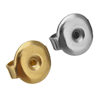 Stainless Steel Feszültség Ear Nut, galvanizált, több színt a választás, 6.60x6x3.50mm, 200párok/Bag, Által értékesített Bag