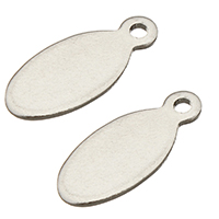 Stainless Steel Extender Chain Drop Flat Oval original color Approx 1.7mm Sold By Bag