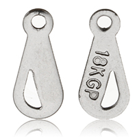 Stainless Steel Extender Chain Drop, original color, 5x11x0.50mm, Hole:Approx 1.1mm, 1000PCs/Bag, Sold By Bag