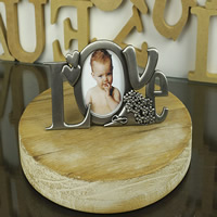 Zinc Alloy Picture Frame word love Antique Tin Color Plated lead & cadmium free Inner Approx Sold By Bag