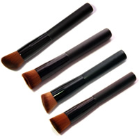 makeup borstar, Trä, med Nylon & Aluminium, olika stilar för val, 165x20x20mm, 3PC/Lot, Säljs av Lot