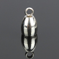 Stainless Steel End Caps, original color, 5.50x9x5.50mm, Hole:Approx 2mm, 4mm, 200PCs/Lot, Sold By Lot