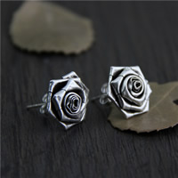Thailand Sterling Silver Stud Earring Flower Sold By Lot