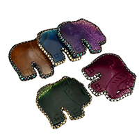 Dragon Veins Agate Cabochon, with Rhinestone Clay Pave & Abalone Shell & Brass, plated, natural & flat back & mixed, 54-55x47-52x7-9mm, 5PCs/Lot, Sold By Lot