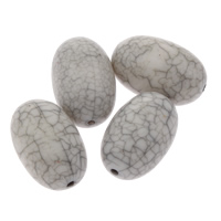 Perle acrylique, ovale, turphus d'imitation, 12x18mm, Trou:Environ 1mm, Environ 300PC/sac, Vendu par sac