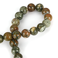Kambaba Jaspis Perle, rund, natürlich, verschiedene Größen vorhanden, Bohrung:ca. 1.5mm, Länge:ca. 15.5 ZollInch, verkauft von Menge