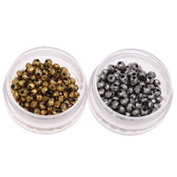 Perles de cristal rondelle, Placage, facettes, plus de couleurs à choisir, 4x3mm, Trou:Environ 1mm, 150PC/sac, Vendu par sac