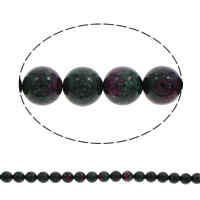 Unakit Perlen, Unakite, rund, verschiedene Größen vorhanden, Bohrung:ca. 1mm, verkauft per ca. 15.5 ZollInch Strang