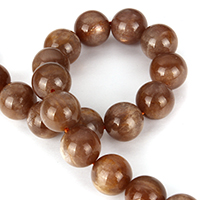 Sunstone Beads, Round, natural, 10mm, Hole:Approx 1mm, Approx 40PCs/Strand, Sold Per Approx 16 Inch Strand