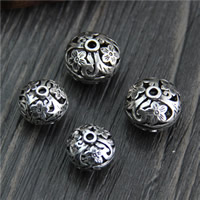 Bali Sterling Silber Perlen, Thailand, Rondell, verschiedene Größen vorhanden & hohl, 5PCs/Menge, verkauft von Menge