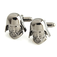 Cufflinks, Brass, Star Wars Character, plumbum black color plated, nickel, lead & cadmium free, 16.70x18.70mm, 5Pairs/Lot, Sold By Lot