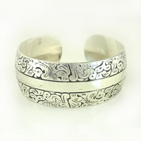 Tibetan Style Cuff Bangle, antique silver color plated, open, nickel, lead & cadmium free, 25mm, Inner Diameter:Approx 65mm, Length:Approx 7.5 Inch, 20PCs/Lot, Sold By Lot