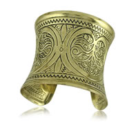 Tibetan Style Cuff Bangle, antique bronze color plated, open, nickel, lead & cadmium free, 62mm, Inner Diameter:Approx 55mm, Length:Approx 7 Inch, 10PCs/Lot, Sold By Lot