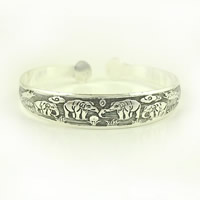 Tibetan Style Cuff Bangle, antique silver color plated, open, nickel, lead & cadmium free, 11mm, Inner Diameter:Approx 60mm, Length:Approx 7.5 Inch, 20PCs/Lot, Sold By Lot