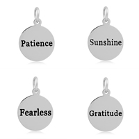 Stainless Steel Pendants, 316L Stainless Steel, Flat Round, different designs for choice & enamel, 16x24mm, Hole:Approx 5mm, 10PCs/Bag, Sold By Bag