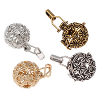 Pregnant Ball Locket Pendant Brass Round plated hollow lead & cadmium free Approx Sold By PC