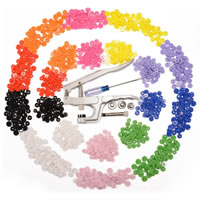 Resin Snap Fastener, different packing style for choice, mixed colors, Sold By Set