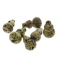 Buddhistische Perlen, Bodhi, Kalebasse, originale Farbe, 17x28mm-22x30mm, Bohrung:ca. 2mm, 20PCs/Tasche, verkauft von Tasche