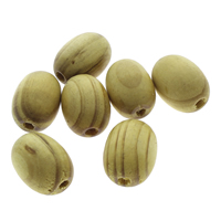 Perles en bois, ovale, couleur originale, 17x23mm-20x26mm, Trou:Environ 2mm, 300PC/sac, Vendu par sac