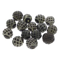 Perles de bouddhistes, Bodhi, Rond, couleur originale, 12-15mm, Trou:Environ 1.5mm, 100PC/sac, Vendu par sac