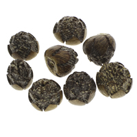 Buddhistiske perler, Bodhi, Flower, Carved, oprindelige farve, 22x20mm-26x30mm, Hole:Ca. 2mm, 50pc'er/Bag, Solgt af Bag