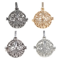 Pregnant Ball Locket Pendant Brass Round plated hollow lead & cadmium free Approx Sold By PC