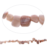 Gemstone Chips, Orange Calcite, Nuggets, natural, 7x4mm-11x14x5mm, Hole:Approx 1.5mm, Approx 53PCs/Strand, Sold Per Approx 15.5 Inch Strand