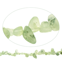 Natural Prehnite Beads, Nuggets, 8x8x5mm-12x17x10mm, Hole:Approx 1.5mm, Approx 55PCs/Strand, Sold Per Approx 15.5 Inch Strand