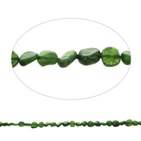 Gemstone Chips, Diopside, Nuggets, natural, 6x3mm-8x4mm, Hole:Approx 1mm, Approx 63PCs/Strand, Sold Per Approx 15.5 Inch Strand