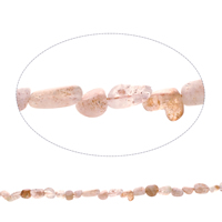 Strawberry Quartz Beads, Nuggets, natural, 4x4mm-7x12x4mm, Hole:Approx 1mm, Approx 58PCs/Strand, Sold Per Approx 15.5 Inch Strand