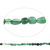 Gemstone Chips, Green Agate, Nuggets, natural, 5x4mm-8x13x6mm, Hole:Approx 1mm, Approx 44PCs/Strand, Sold Per Approx 15.5 Inch Strand
