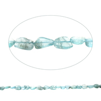 Gemstone Chips, Apatite, Nuggets, natural, 7x3mm-7x12x4mm, Hole:Approx 1mm, Approx 49PCs/Strand, Sold Per Approx 15.5 Inch Strand