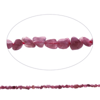 Gemstone Chips, Rubellite, Nuggets, natural, 4x5mm-5x7mm, Hole:Approx 1mm, Approx 85PCs/Strand, Sold Per Approx 15.5 Inch Strand
