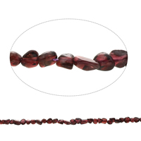 Gemstone Chips, Garnet, Nuggets, natural, January Birthstone, 5x4mm-5x7x6mm, Hole:Approx 1mm, Approx 88PCs/Strand, Sold Per Approx 15.5 Inch Strand