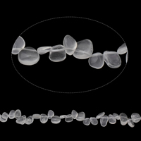 Gemstone Chips, Clear Quartz, Nuggets, natural, 8x10x5mm-10x18x10mm, Hole:Approx 1mm, Approx 50PCs/Strand, Sold Per Approx 15.5 Inch Strand