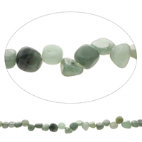 Gemstone Chips, Green Aventurine, Nuggets, natural, 8x7mm-13x12x8mm, Hole:Approx 1mm, Approx 47PCs/Strand, Sold Per Approx 15.5 Inch Strand