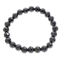 Non Magnetic Hematite Bracelet Round faceted 8mm Length Approx 7 Inch Sold By Bag