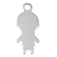 Stainless Steel Tag Charm Cartoon original color Approx 1mm Sold By Bag