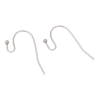 Stainless Steel Hook Earwire original color Sold By Bag
