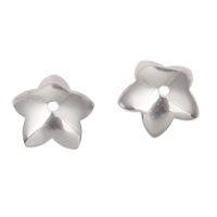 Stainless Steel Bead Cap, Flower, original color, 7.5x2mm, Hole:Approx 1mm, 500PCs/Bag, Sold By Bag