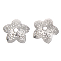 Stainless Steel Bead Cap, Flower, original color, 10x3mm, Hole:Approx 1mm, 200PCs/Bag, Sold By Bag