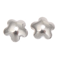 Stainless Steel Bead Cap, Flower, original color, 6x2mm, Hole:Approx 1mm, 500PCs/Bag, Sold By Bag
