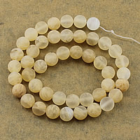 Watermelon Brown Beads Round natural & frosted Approx 1-2mm Length Approx 14.5 Inch Sold By Lot