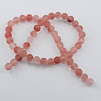 Cherry Quartz Beads Round & frosted Approx 1-2mm Length Approx 15.5 Inch Sold By Lot